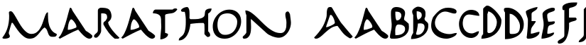 Marathon font