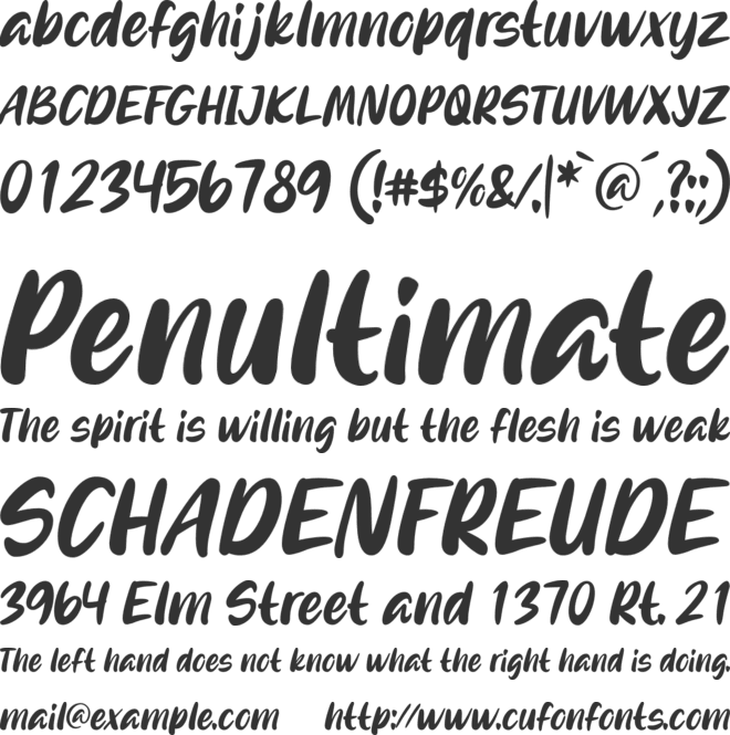 Lonely Melody font preview