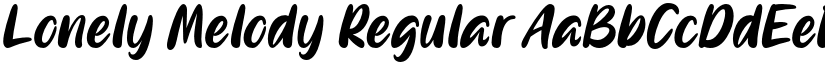 Lonely Melody Regular font