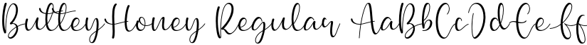 ButteyHoney Regular font