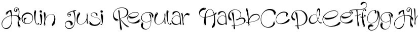 Holin Jusi Regular font