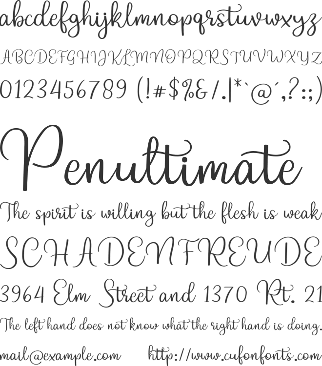 Relista font preview