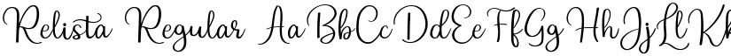 Relista Regular font