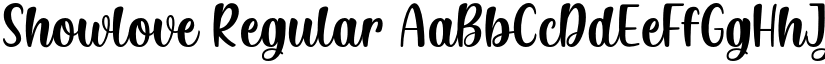 Showlove Regular font