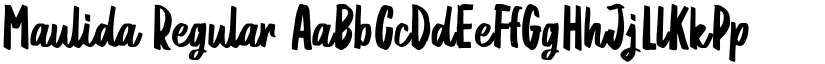 Maulida Regular font