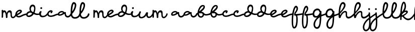 medicall Medium font