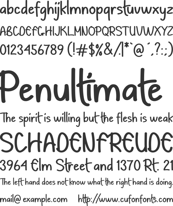 Hambu Radul font preview