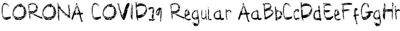 CORONA COVID19 Regular font