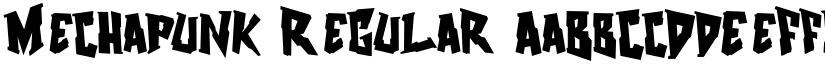 Mechapunk Regular font