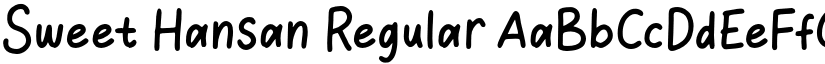 Sweet Hansan Regular font