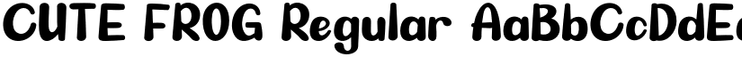CUTE FROG Regular font