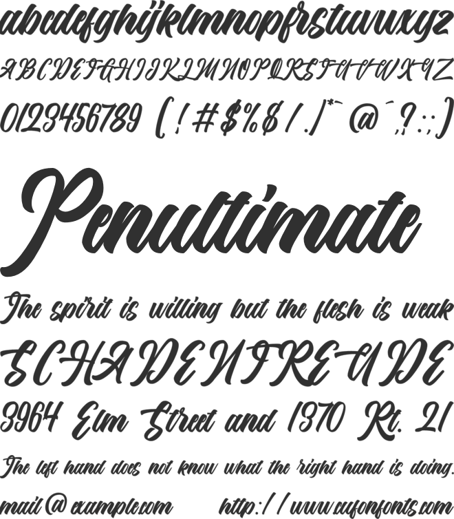 The Anthelope font preview