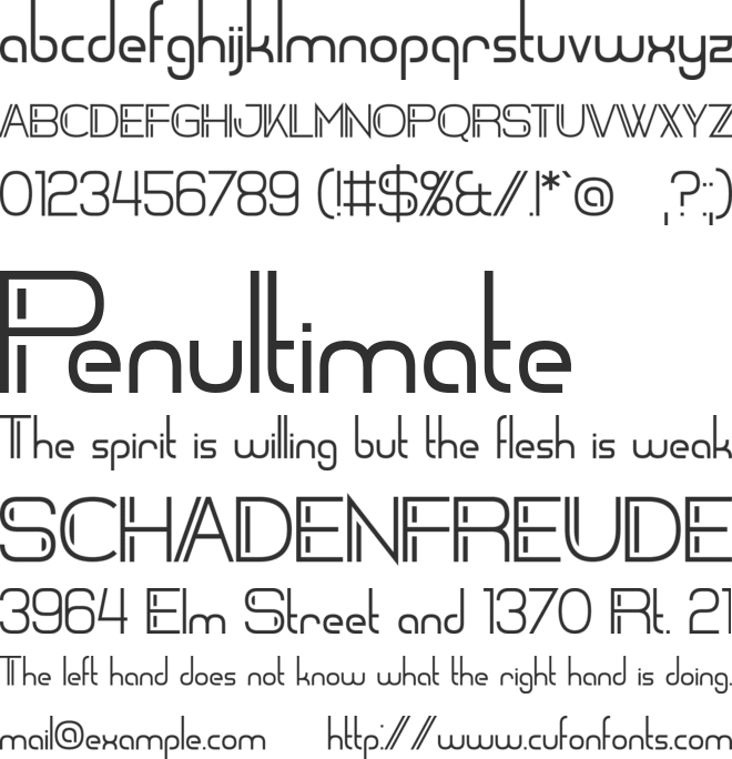 Zdyk Cancer font preview