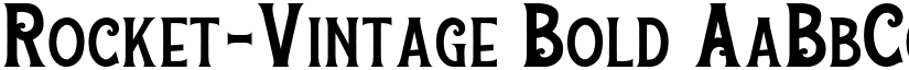 Rocket-Vintage Bold font