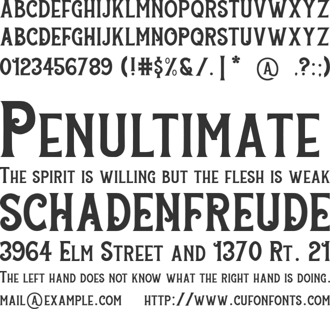 Rocket-Vintage font preview