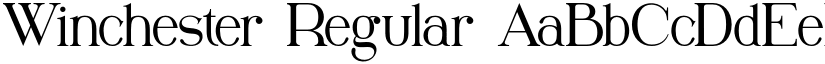 Winchester Regular font