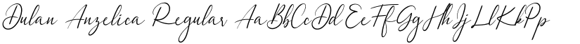 Dulan Anzelica Regular font