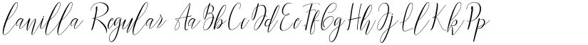 lanilla Regular font