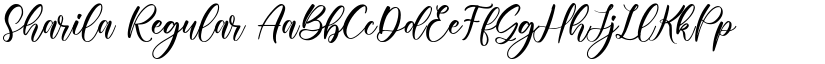 Sharila Regular font