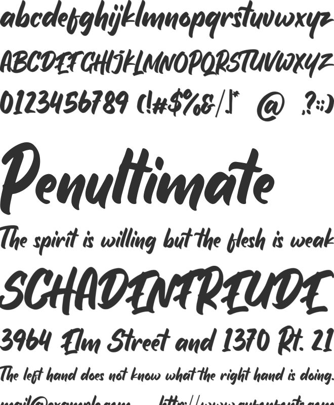 Hotham font preview