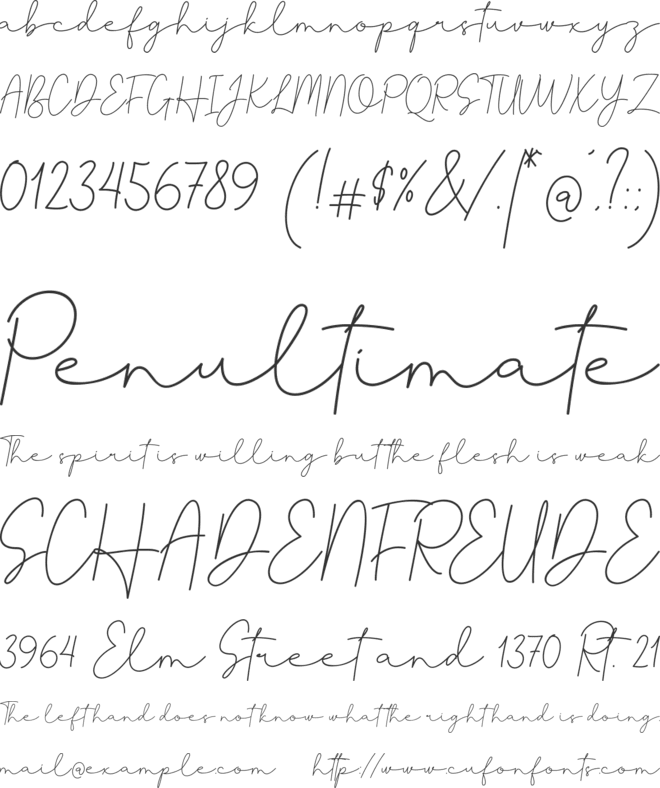 Beskill font preview