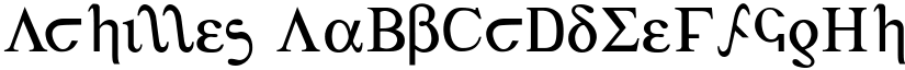 Achilles font