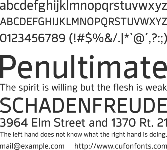 Syke font preview