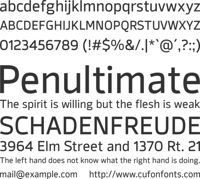 Syke font preview