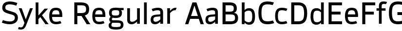 Syke Regular font