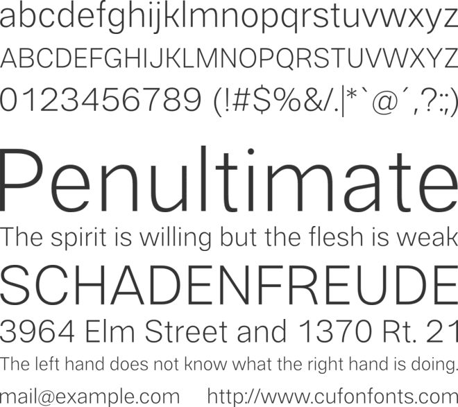 Cabrion font preview