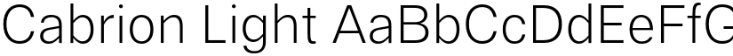 Cabrion Light font