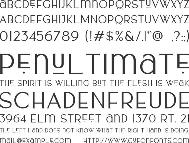 Murberry font preview