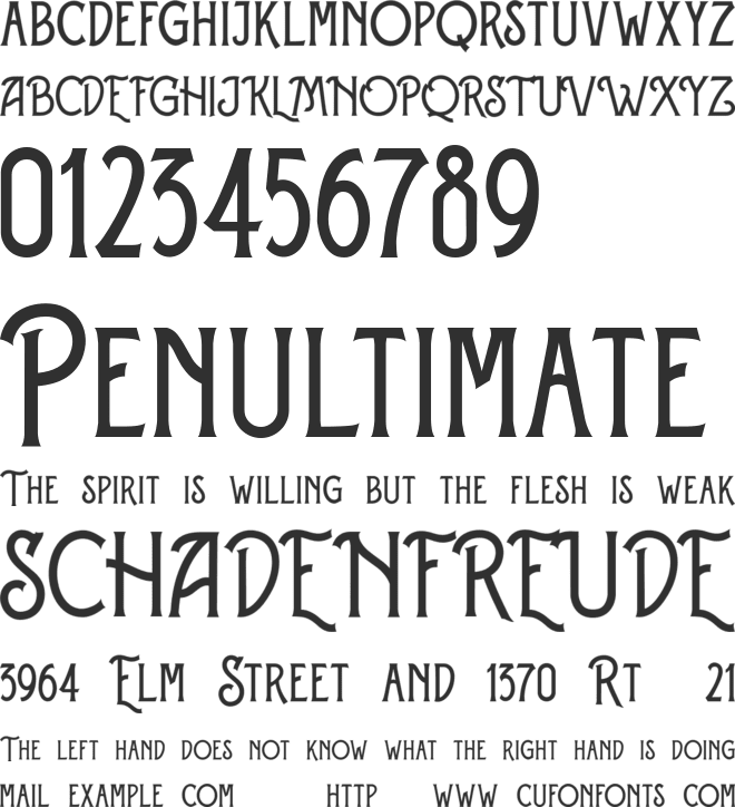 Eversthedin font preview