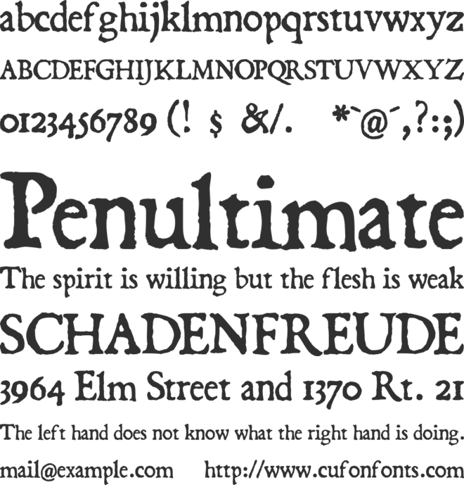 Dominican font preview