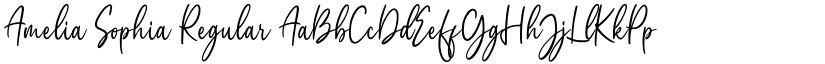 Amelia Sophia Regular font