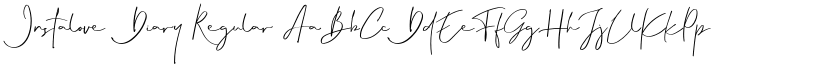 Instalove Diary Regular font