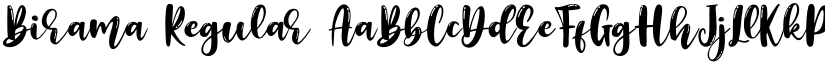 Birama Regular font