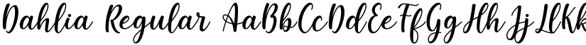 Dahlia Regular font