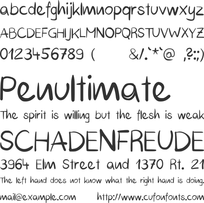 Richierichfont1 font preview