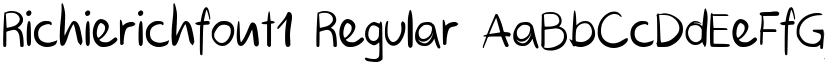 Richierichfont1 Regular font
