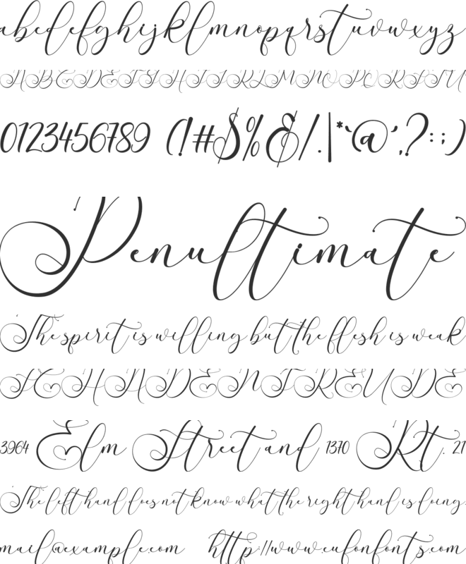 Rithey font preview