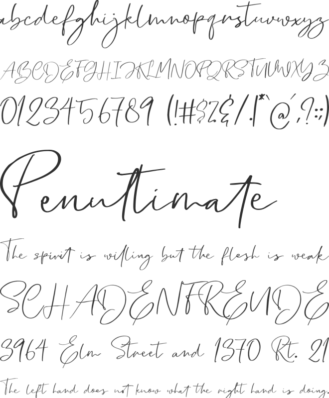 Cllarin font preview