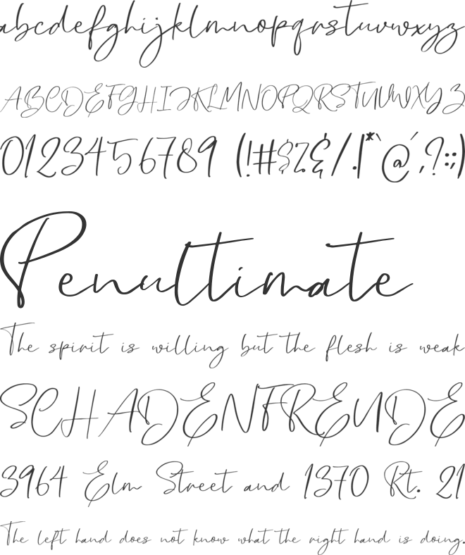 Cllarin font preview