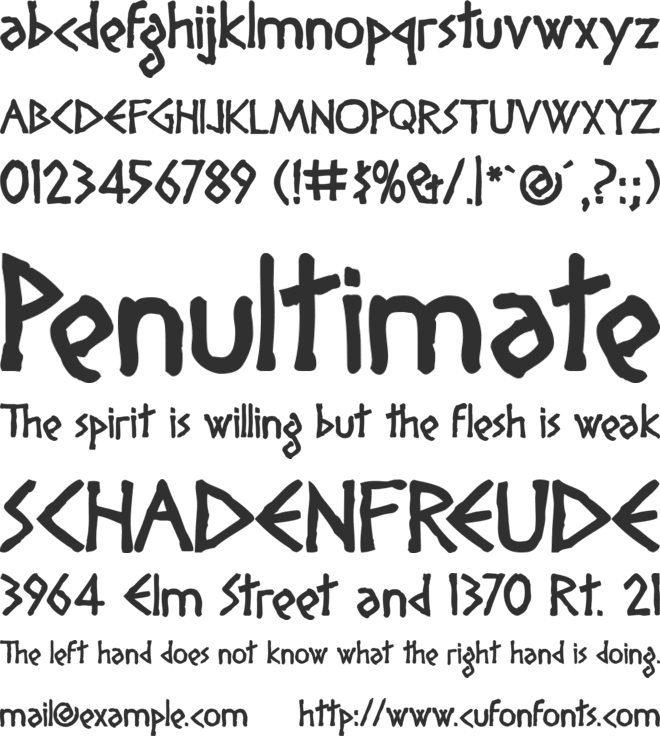 Diogenes font preview