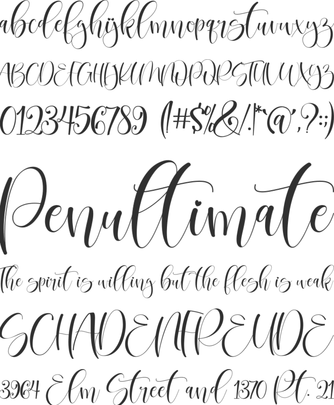 betharia font preview