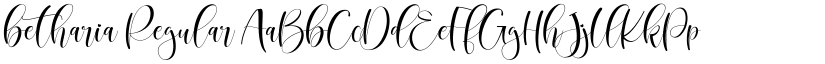 betharia Regular font