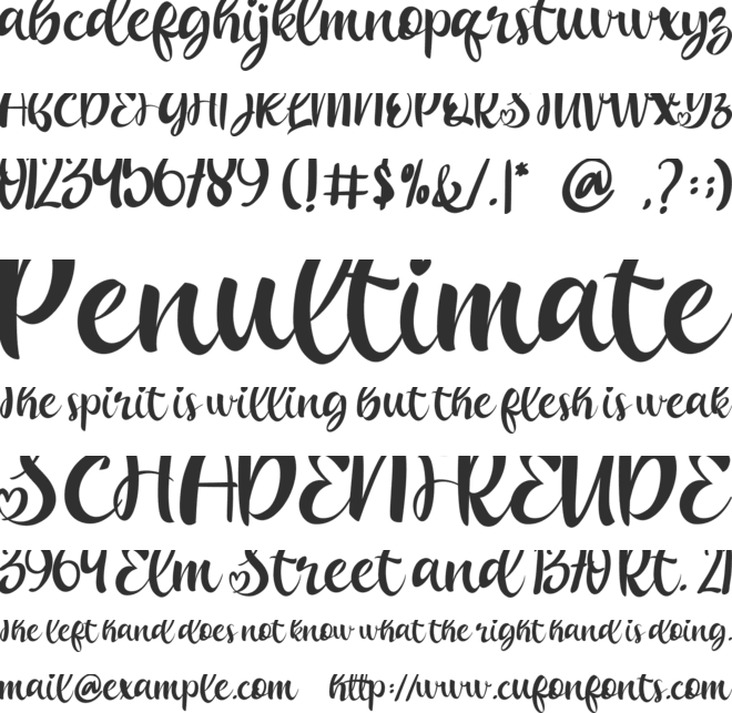 Yellow Playlist font preview