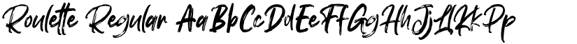 Roulette Regular font
