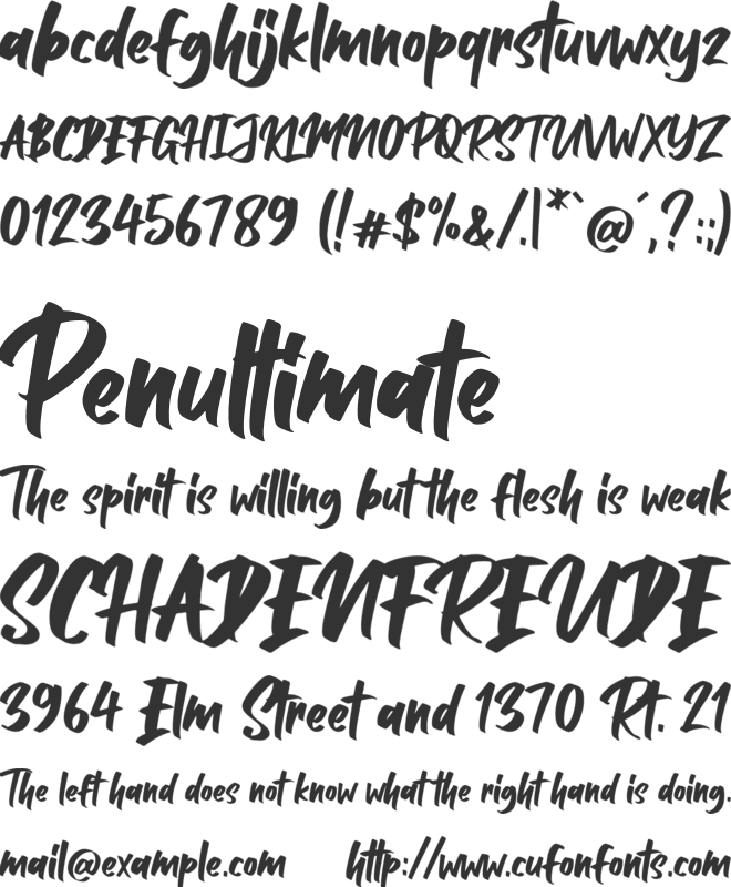 Balleho font preview