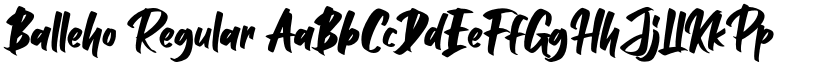Balleho Regular font